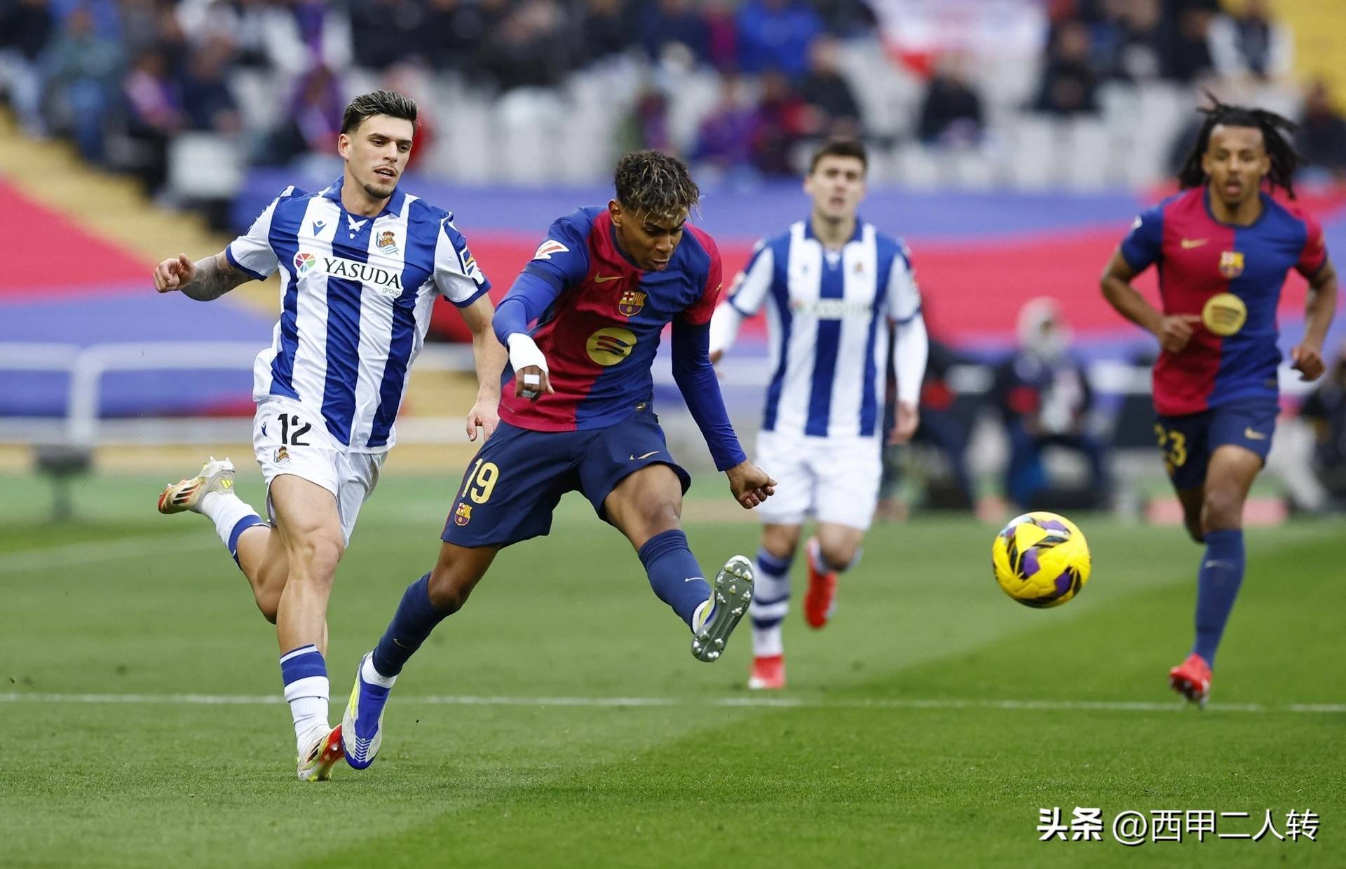 皇家社会主场迎战巴塞罗那,胜负难分 皇家社会主场迎战巴塞罗那,胜负难分