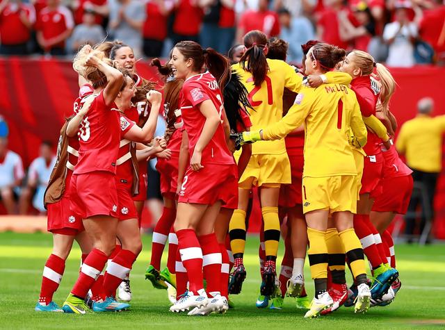 加拿大女足表现出色进入四强 加拿大女足表现出色进入四强